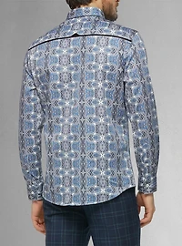 Men's casual long sleeve stretch shirt