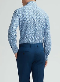 chemise de remise diplôme décontractée à manches longues pour hommes