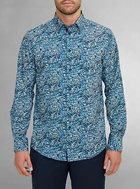 Men's casual long sleeve stretch shirt