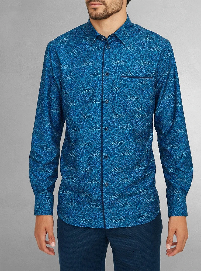 Men's casual long sleeve shirt