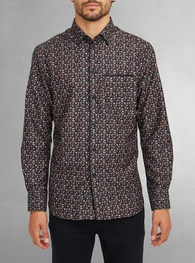 Chemise décontractée à manches longues pour hommes