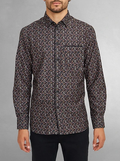Chemise décontractée à manches longues pour hommes