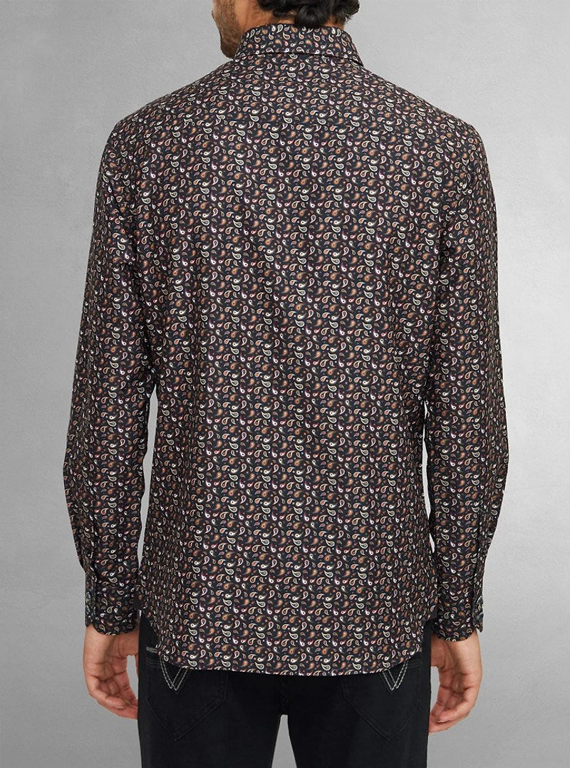 Chemise décontractée à manches longues pour hommes