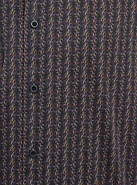 Chemise décontractée à manches longues en stretch pour hommes