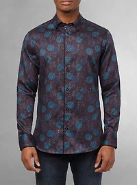 Men's casual long sleeve stretch shirt