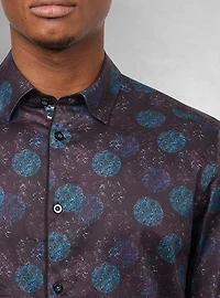 Men's casual long sleeve stretch shirt