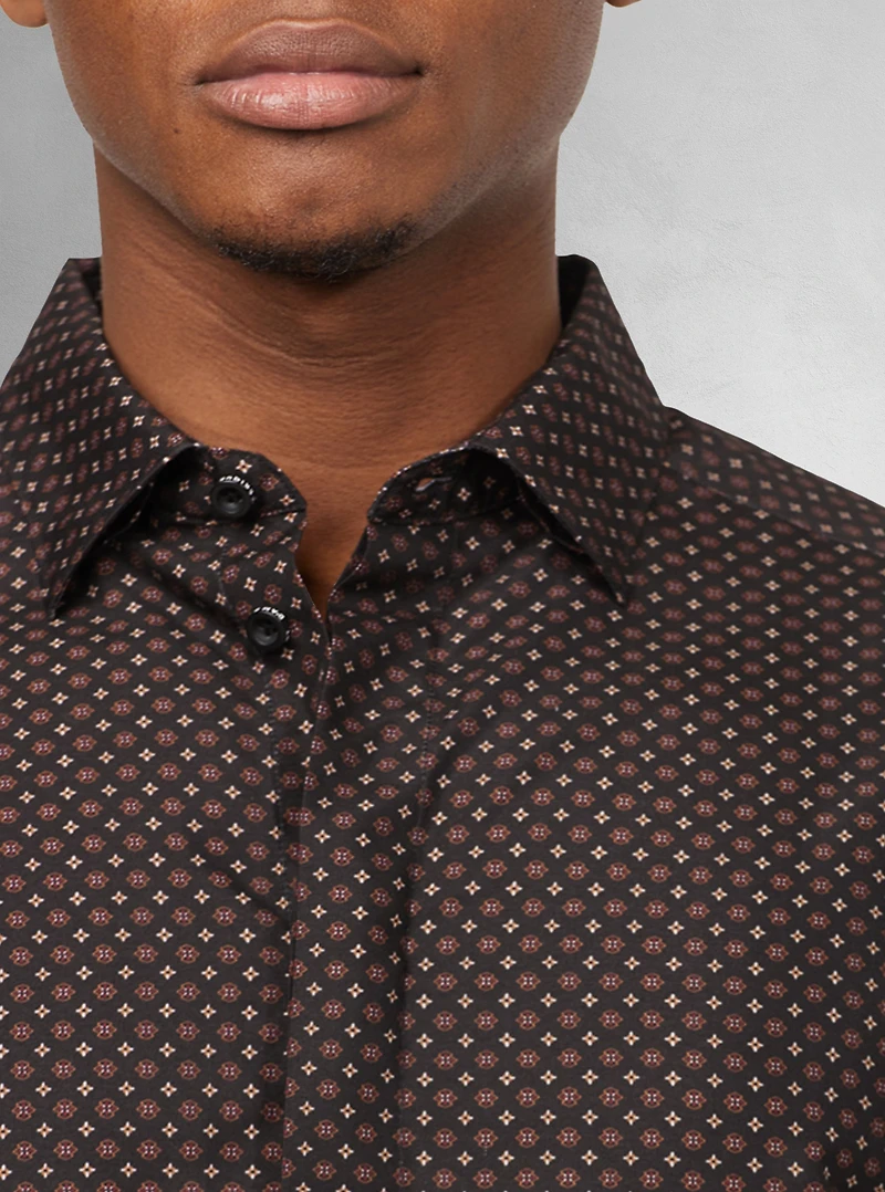 Chemise de fin d'études décontractée à manches longues pour hommes
