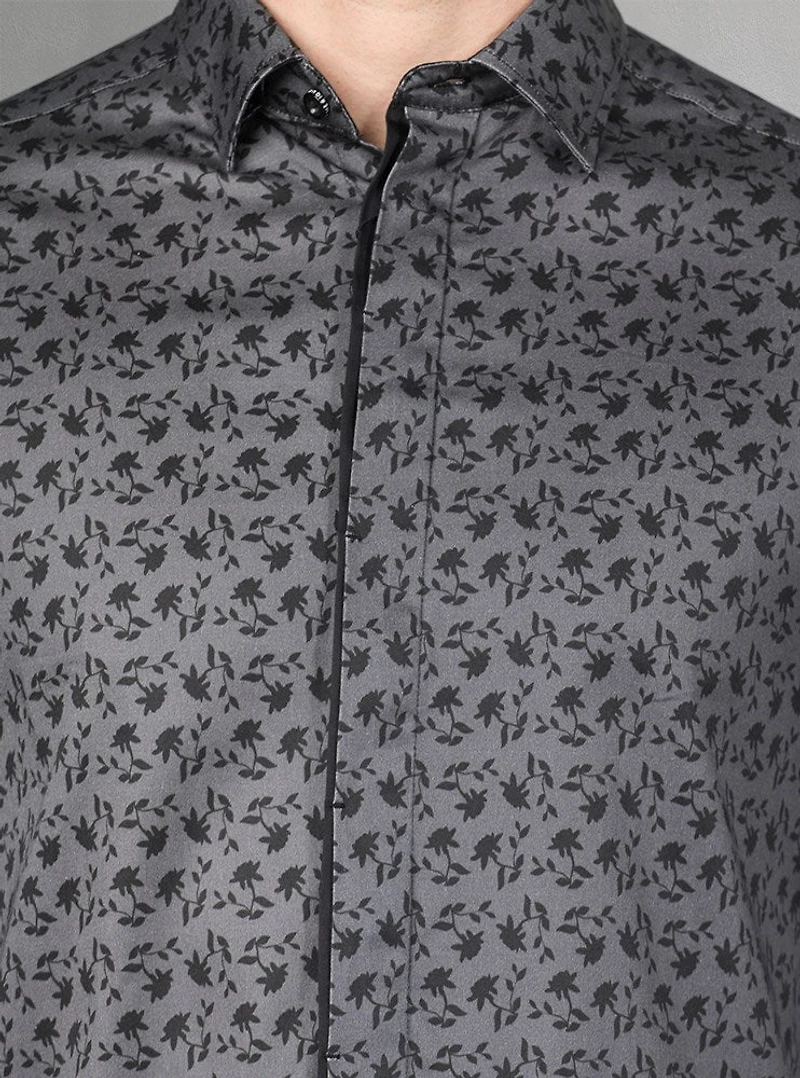 Men's casual long sleeve stretch shirt