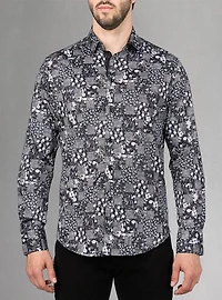 Men's casual long sleeve stretch shirt