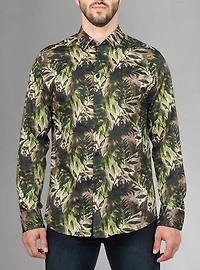 Men's casual long sleeve stretch shirt