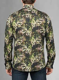 Men's casual long sleeve stretch shirt