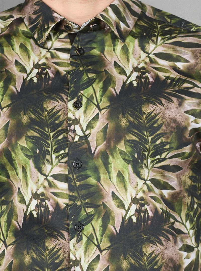 Men's casual long sleeve stretch shirt