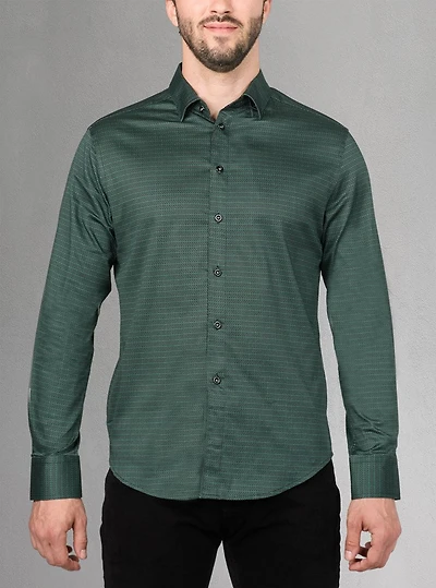 Men's casual long sleeve stretch shirt