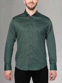Men's casual long sleeve stretch shirt