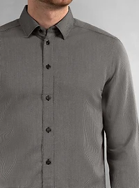 Chemise stretch décontractée à manches longues pour homme