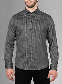 Men's casual long sleeve stretch shirt