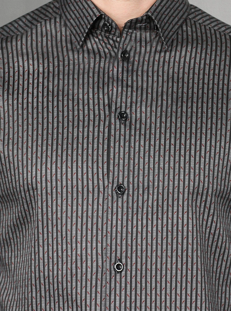 Men's casual long sleeve stretch shirt