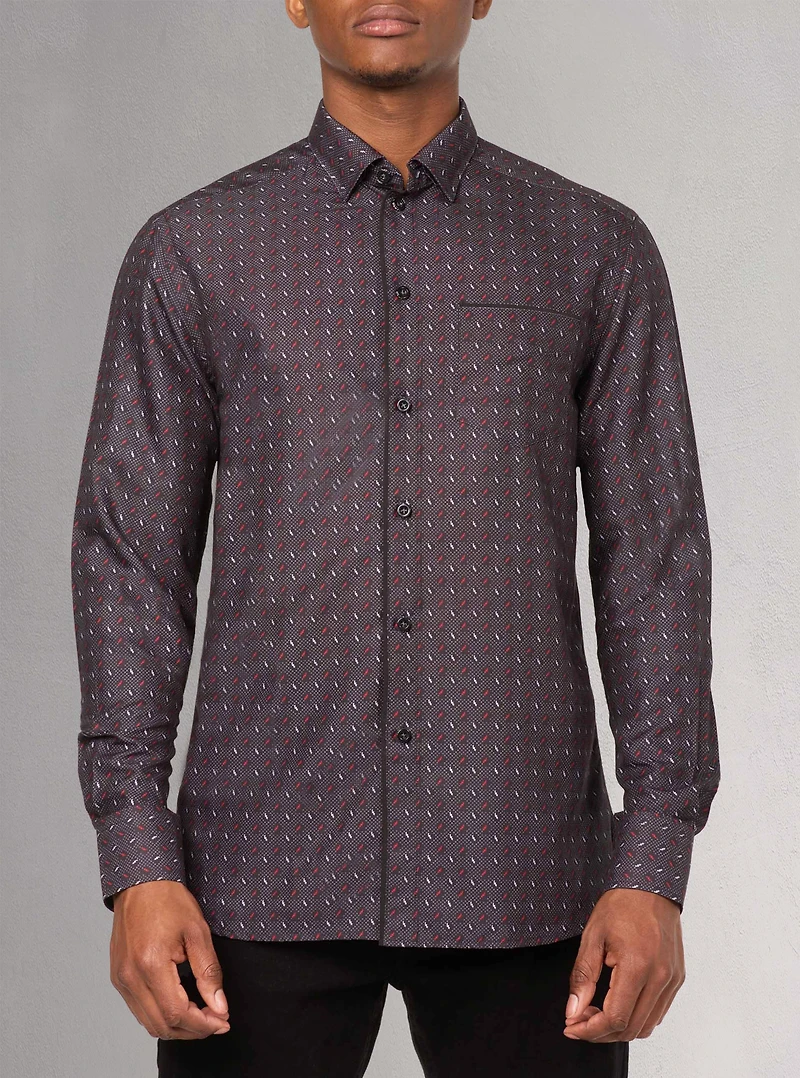 Chemise décontractée à manches longues pour hommes