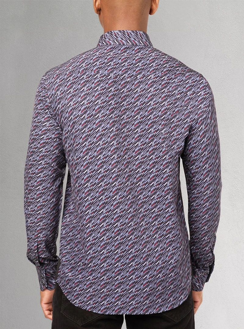 Men's casual long sleeve stretch shirt