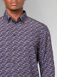 Men's casual long sleeve stretch shirt