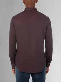 Men's casual long sleeve stretch shirt