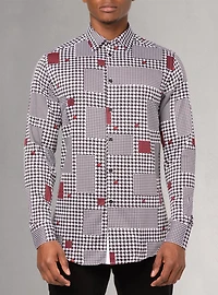 Chemise stretch décontractée à manches longues pour homme