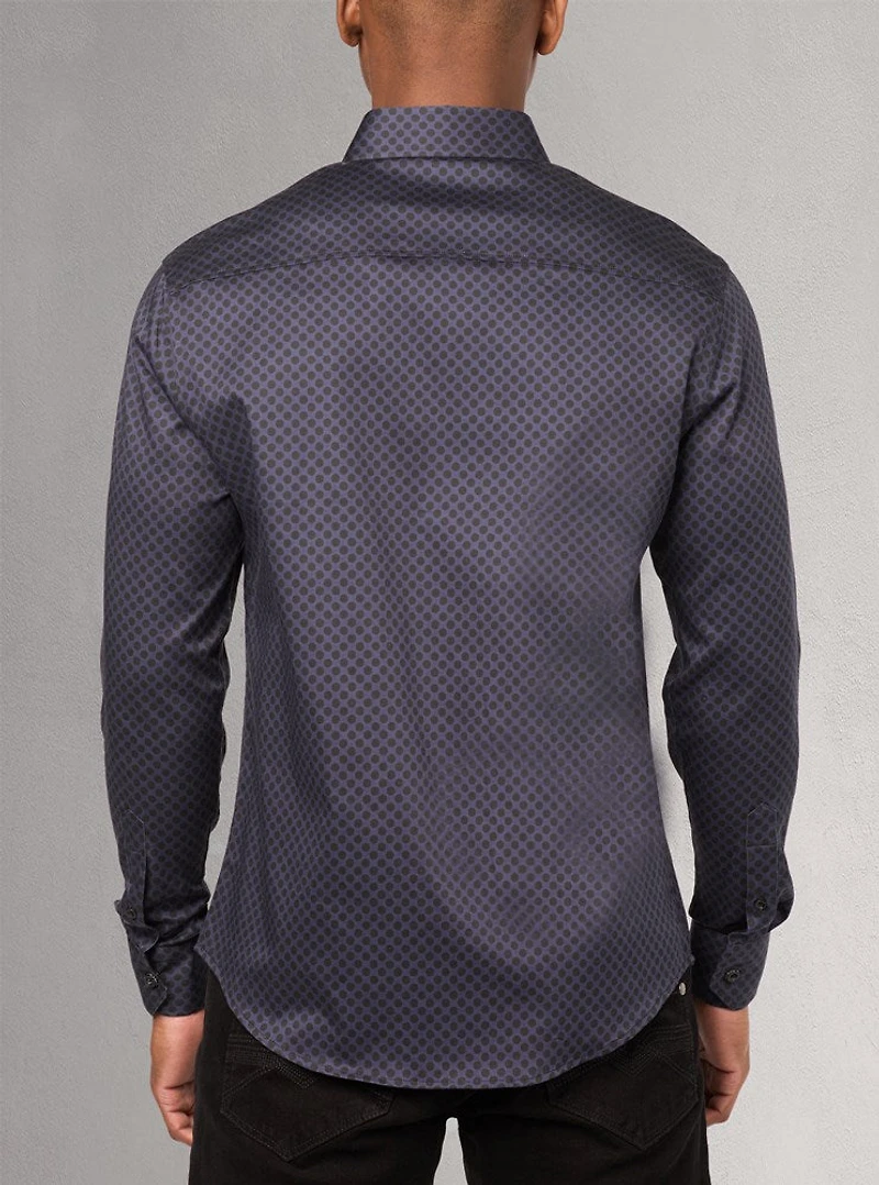Men's casual long sleeve stretch shirt