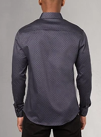 Men's casual long sleeve stretch shirt