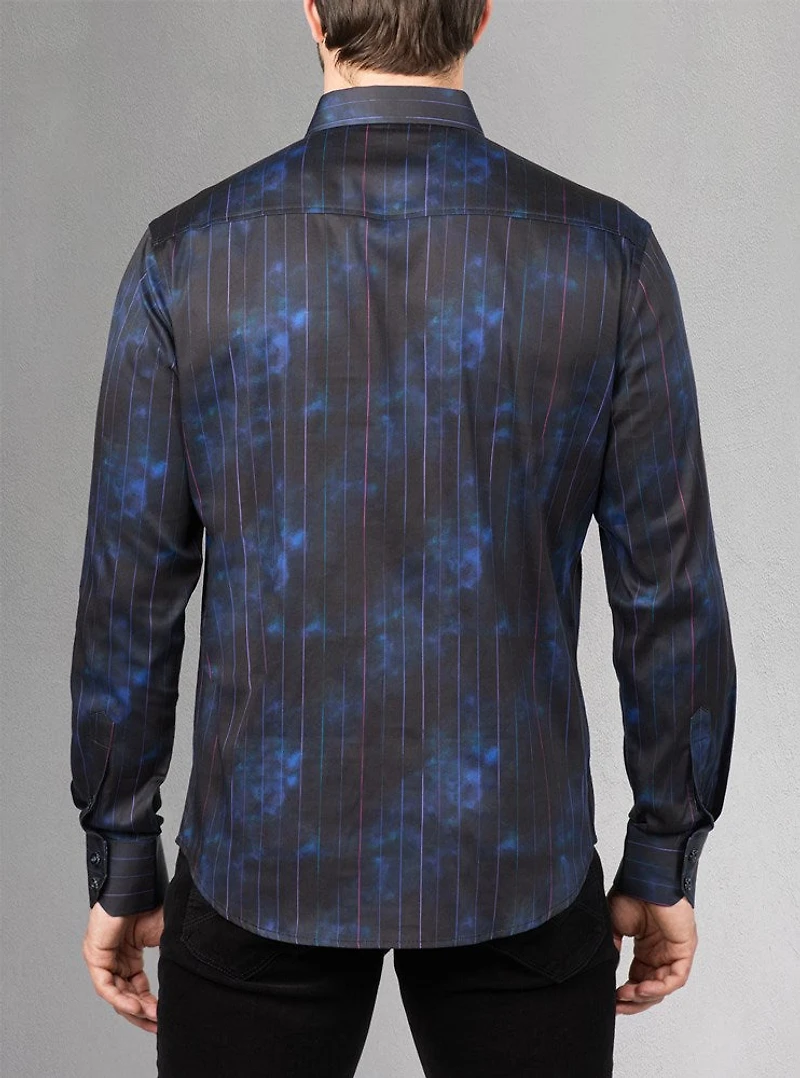 Men's casual long sleeve stretch shirt