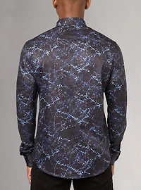 Men's casual long sleeve stretch shirt