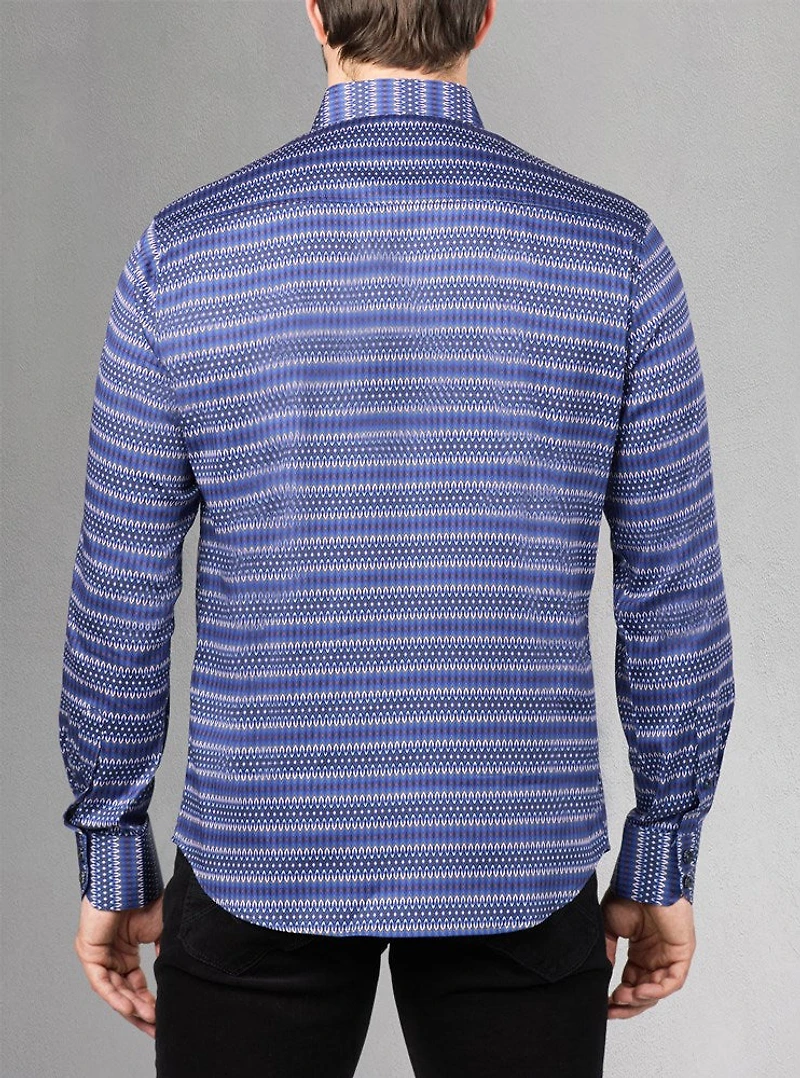 Men's casual long sleeve stretch shirt