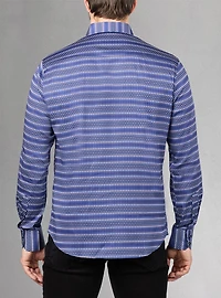 Men's casual long sleeve stretch shirt