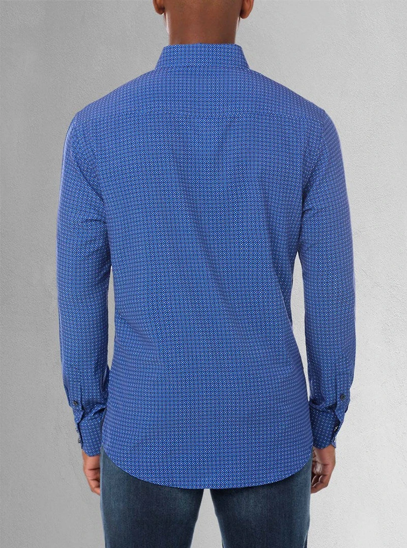 Men's casual long sleeve stretch shirt
