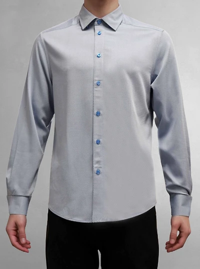 Men's casual long sleeve stretch shirt