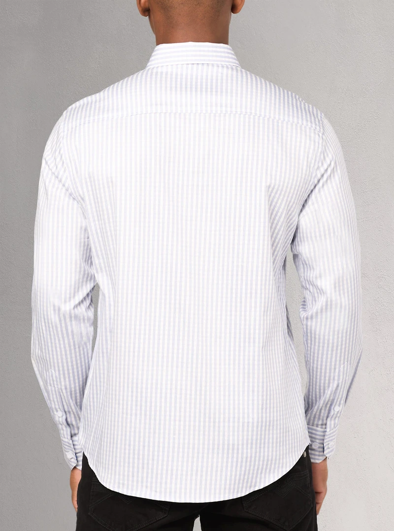 Men's casual long sleeve stretch shirt