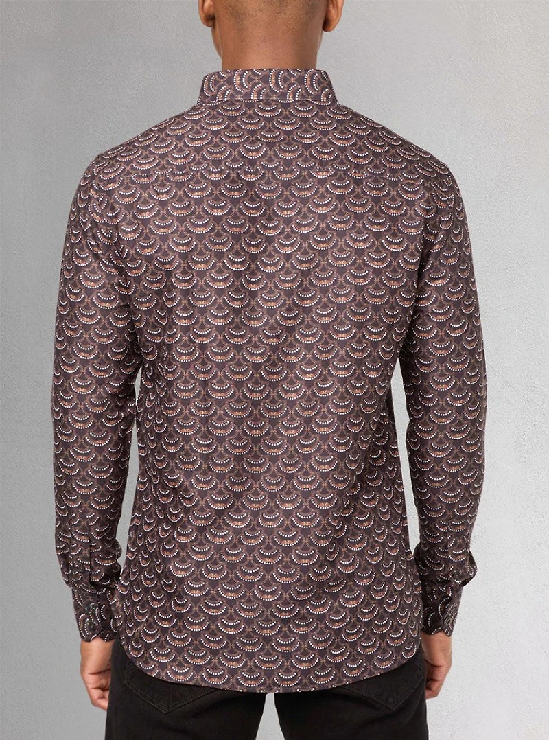 Chemise décontractée à manches longues pour hommes