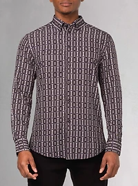 Men's casual long sleeve stretch shirt