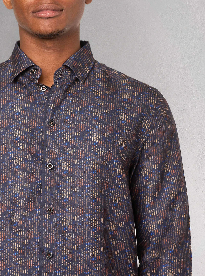 Chemise décontractée à manches longues pour hommes