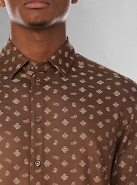 Men's casual long sleeve stretch shirt