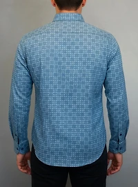 Men's casual long sleeve stretch shirt