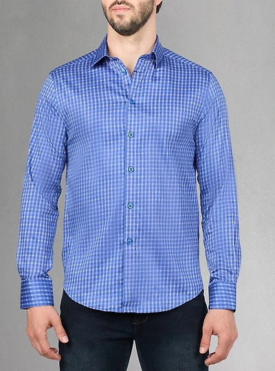 Men's casual long sleeve stretch shirt