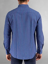 Chemise stretch décontractée à manches longues pour homme