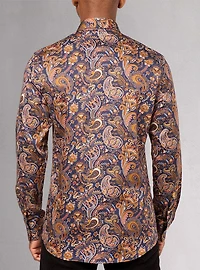 Men's casual long sleeve stretch shirt