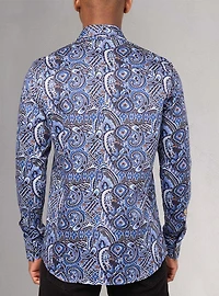 Men's casual long sleeve stretch shirt
