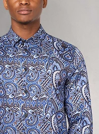 Men's casual long sleeve stretch shirt
