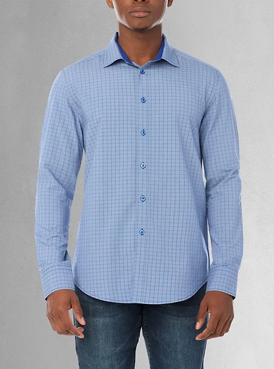 Men's casual long sleeve stretch shirt