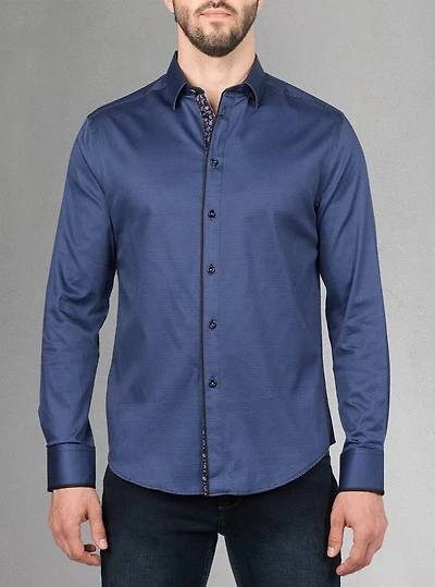 Men's casual long sleeve stretch shirt