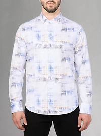 Men's casual long sleeve stretch shirt