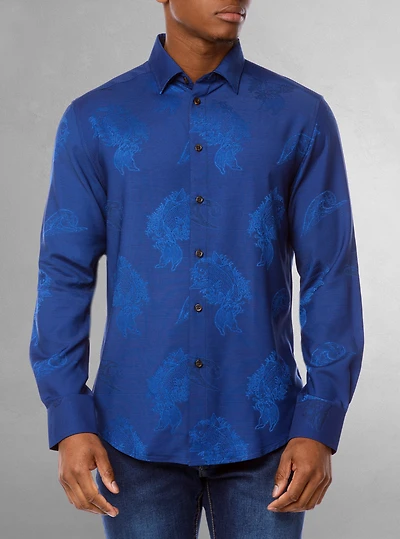 Men's casual long sleeve shirt