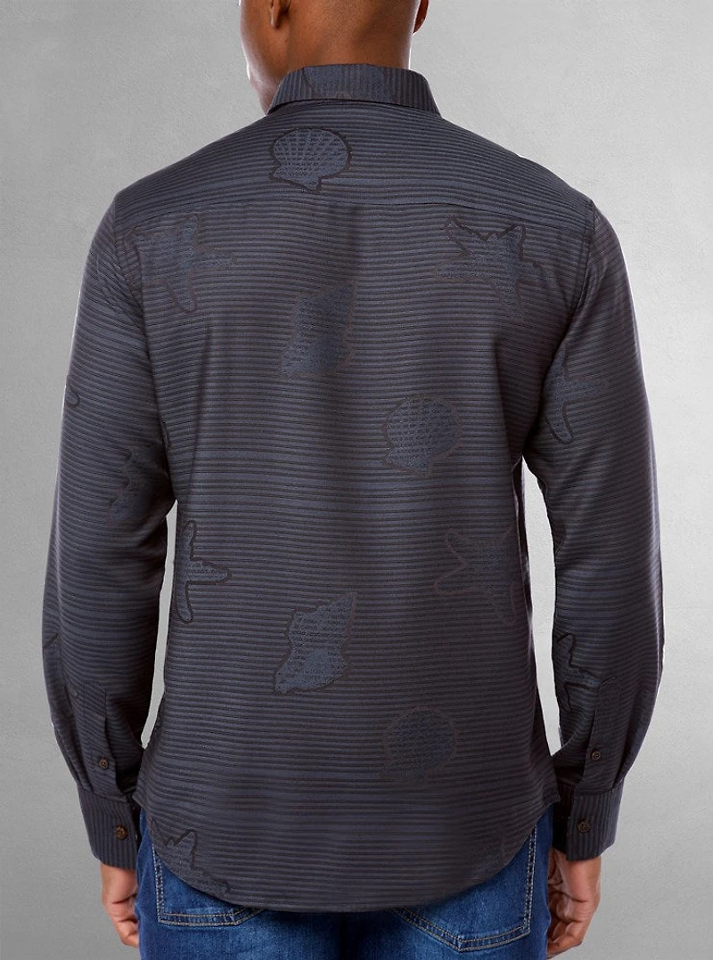 Men's casual long sleeve shirt